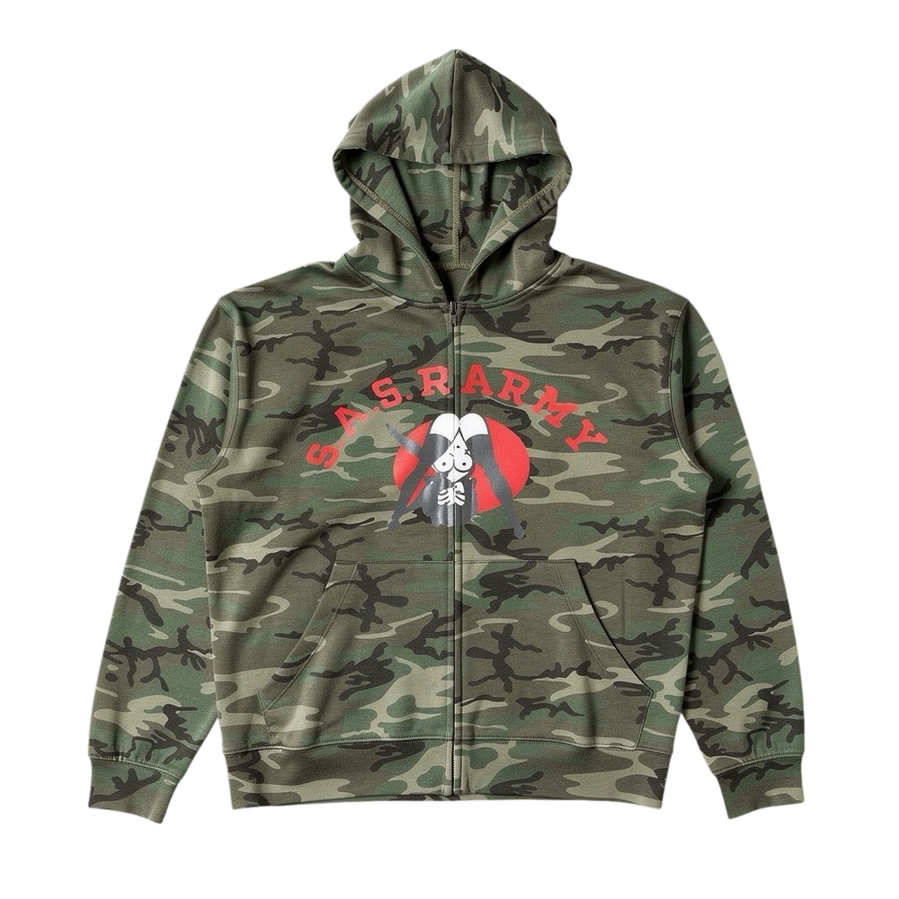 SASR CAMO HOODIE RED