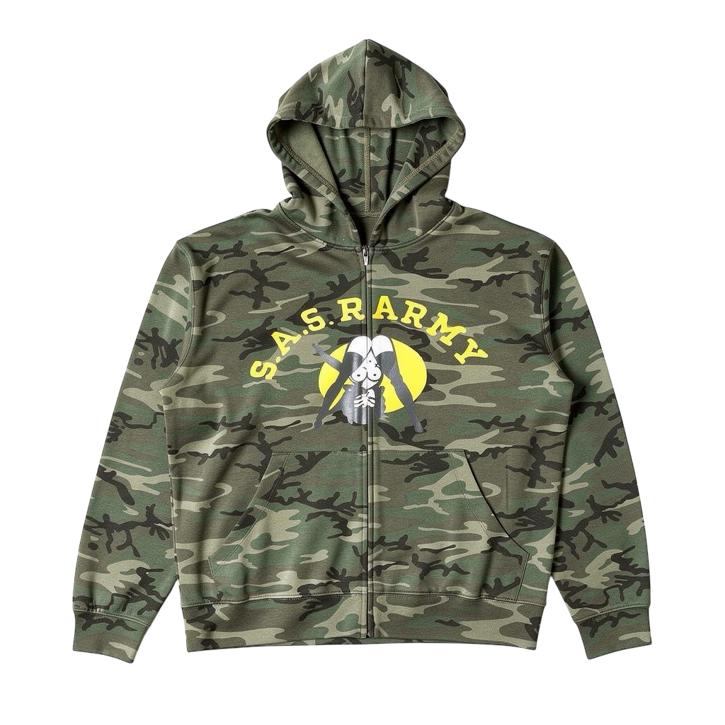 SASR CAMO HOODIE YELLOW